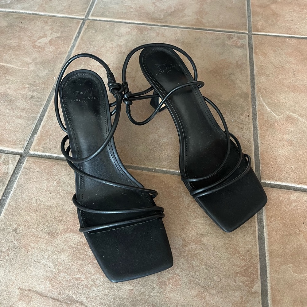 Marc Fisher Square Toe Strappy Sandals